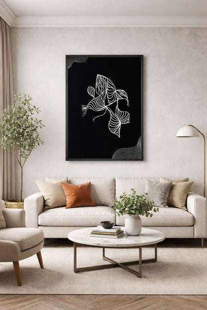 Art print. Não se afogue, não se afobe.