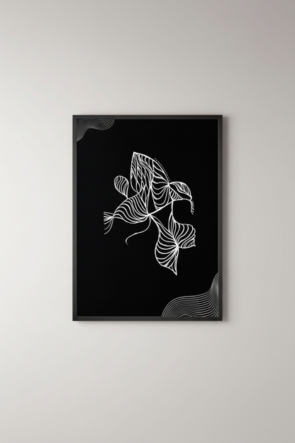 Art print. Não se afogue, não se afobe.